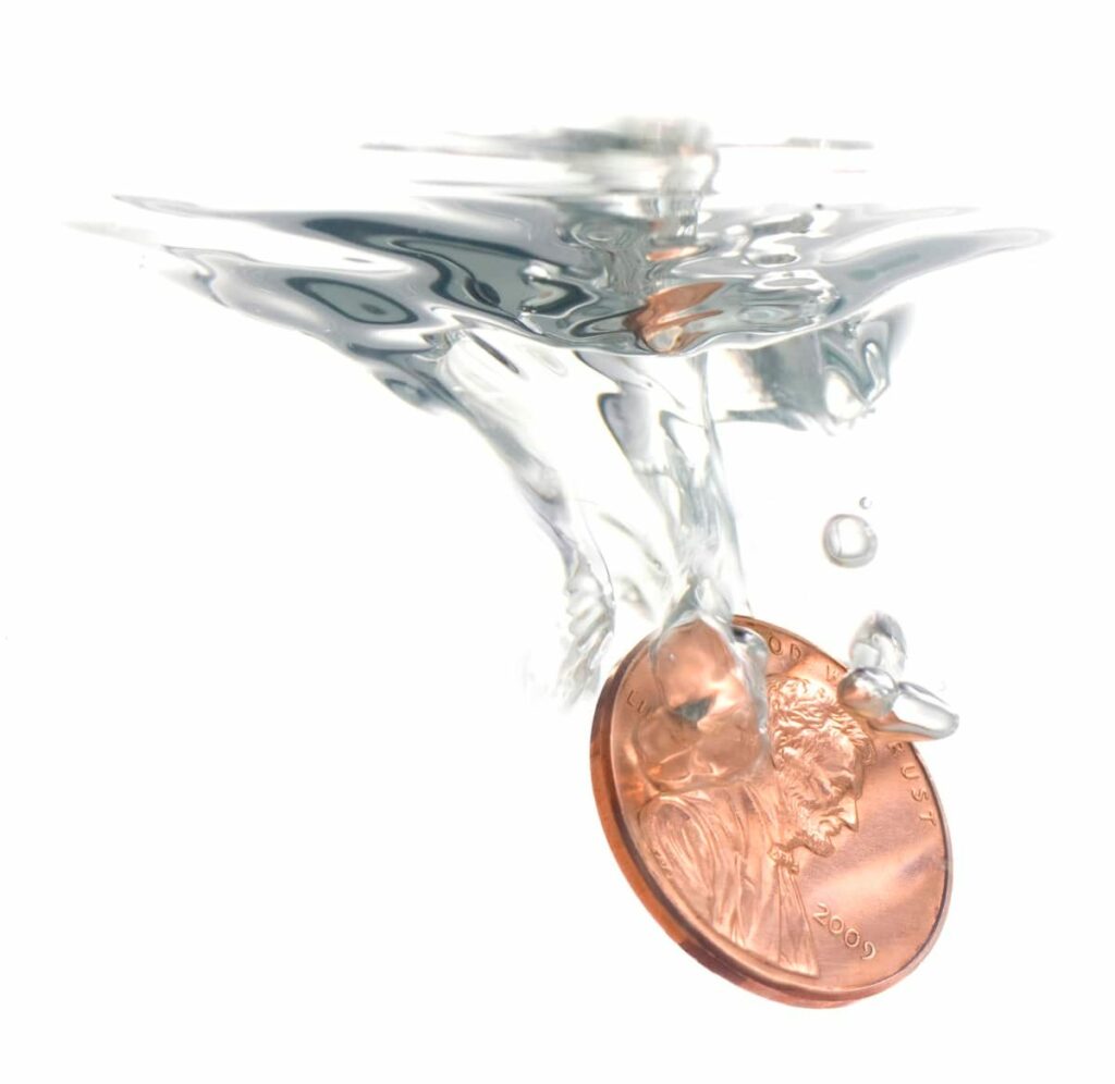 Penny in water e1663207599242 1024x996 - 3 Manufacturing Penny Drops that are Worth Every Penny